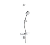 Hansa Hansabasicjet kit de douche murale, longueur 960 mm, technique anti-calcaire, 3 jets, douchette à main diamÚtre 95 mm, 44670133, Coloris: chrome - 44670133