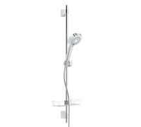 Hansa Basicjet Style Set de douche avec barre et tablette, 3 jets, 44790131,