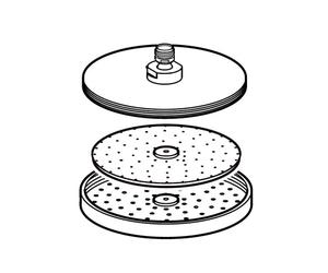 Hansa Bouton de douche, complet, 59912432,