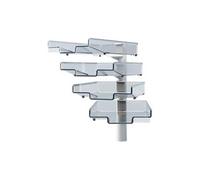 hansa colonne pivotante avec 4 bacs à courrier, noir noir