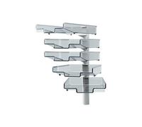 hansa colonne pivotante avec 5 bacs à courrier, noir noir