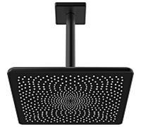 Hansa de douche de tête HANSAAURELIA 4727034033, montage au plafond, noir mat