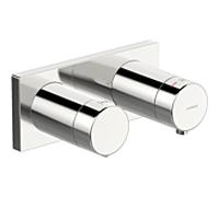 Robinet de douche Hansa Hansaliving, kit de montage final, encastrÃ©, rosace carrÃ©e, 44529583 - 44529583