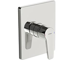 Hansa douche match0 Hansapolo chrome, Hansapolo encastrée, sans inverseur