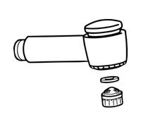 HANSA Douchette Hansa coulissante HD complète Quantité:1