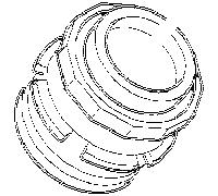 Hansa écrou de fixation M55 x 2000 SW45 59912525 M55 x 2000 , AF 45
