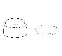 Hansa écrou Hansa M50x1 SW 45 Clinica 59912045