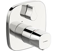 Hansa Ensemble Hansa Hansaliving 81139572 thermostat de douche encastré, avec unité fonctionnelle, chrome