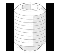 Hansa vis sans tête M6x9.5 SW2.5 59901609