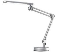 Industrial Quality Supplies Lampe de bureau aluminium argent avec pied avec LED Quantité:1