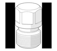 fiche Hansa M10 x 2000 filetage complet à gauche 59914463 59914463