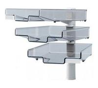 Hansa hansa colonne pivotante avec 3 bacs à courrier, noir noir G