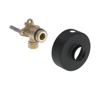 HANSA Hansa Coude avec robinet d'arrêt 2900 G3/4(1/2)-D12 Noir mat Quantité:1