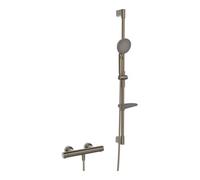 HANSA Hansa Duschsystem HANSAPRISMA avec thermostat, montage mural, 970 mm, bronze mat Quantité:1