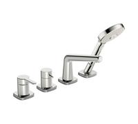 HANSA Hansa Fertigset HANSADESIGNO Style 4-L.-BW-EHM, rosace bord doux, chrome Quantité:1