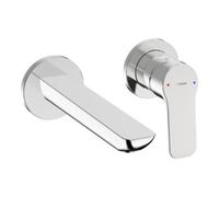 HANSA Hansa HANSABASIC Kit montage prêt mitigeur lavabo 2 trous encastré, sortie 185, chromé Quantité:1