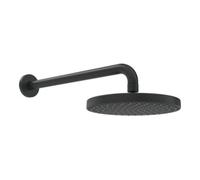 HANSA Hansa HANSABASICJET Pomme de douche murale Anti-calcaire, 1 jet, H 348 mm, mat-noir Quantité:1