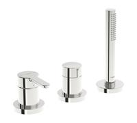 HANSA Hansa HANSADESIGNO Style Ensemble complet Mitigeur monocommande bidet 3 trous, rosace ronde, chrome Quantité:1