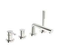 HANSA Hansa HANSADESIGNO Style Ensemble prêt à poser 4-L.-BW-EHM, rosace ronde, chrome Quantité:1