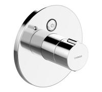 HANSA HANSAELECTRA Robinet de douche, montage mural, fonctionnement sur pile, Bluetooth, 3 V, chrome, 81919009
