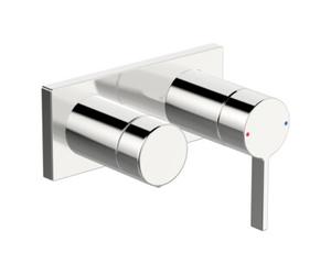 HANSA Hansa HANSALOFT Kit de montage prêt à poser Mitigeur baignoire monotrou encastré, avec inverseur rotatif, chrome Quantité:1