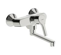 Hansa Armaturen Mitigeur de lavabo mural HANSAPALENO saillie 242 mm sans vidage chromé 56382203