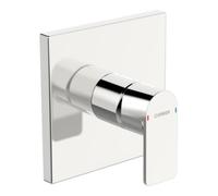 HANSA Hansa HANSASTELA Ensemble de montage prêt mitigeur douche encastré, rosace carrée, chrome Quantité:1