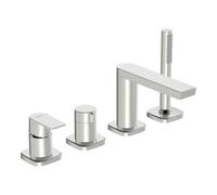 Hansa Hansastela 57302173 chromé , mitigeur bain / douche 4 trous, inverseur rotatif, arrondi