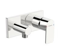 HANSA Hansa HANSASTELA Set de montage prêt mitigeur douche encastré, rosace carrée, chrome Quantité:1