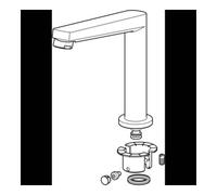 HANSA Hansa HANSATWIST Bec 193 mm chrome 59914204 Quantité:1