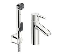 HANSA Hansa HANSAVANTIS XL Mitigeur lavabo mono-commande avec douchette, sans garniture, bec 114 mm, chrome Quantité:1