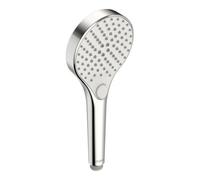 HANSA Douchette à main HANSAVIVA 44350300 – Eco ronde Ø110 mm, 3 jets, débit 7,8 l/min, chrome