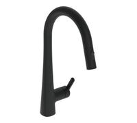 HANSA HANSADESIGNO Style Comfort Robinet de cuisine, montage au sol, saillie 231mm, 5136228333, Couleur: noir mat