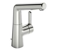 HANSA Hansa Mitigeur lavabo monocommande HANSADESIGNO Style ND, acier inox, avec tirette, bec 151 mm, chromé Quantité:1