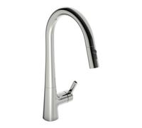 Robinet de cuisine Hansa Hansadesigno Style 51362283 pivotante , saillie 200 mm, chromé