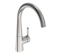 HANSA Hansa Mitigeur monocommande HANSADESIGNO Style à commande latérale, bec 219 mm, acier courbé Quantité:1