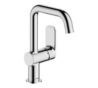 HANSA Hansa Mitigeur monocommande lavabo HANSABASIC o ALG, 120G noir, bec fixe, A 150mm, chromé Quantité:1
