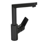 HANSA Hansa Mitigeur monocommande lavabo HANSATWIST He. s, o ALG, bec 130 mm, mat noir Quantité:1