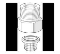 HANSA Hansa Raccord fileté 59914226 G3/8xG3/8 Quantité:1