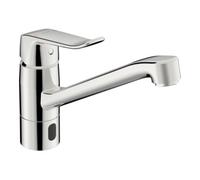 HANSA HANSACARE Hybrid Robinet de cuisine, hybride/Bluetooth, à piles, saillie 214 mm, chromé, 46132209