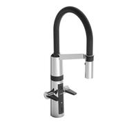 HANSA Hansa Robinet de cuisine infrarouge HANSAFIT Hyb., extractible, noir, bec 200, chromé Quantité:1