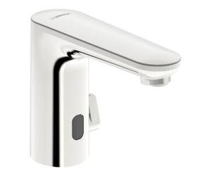 HANSA Hansa Robinet infrarouge pour lavabo HANSAELECTRA safety Réseau, sans garniture, bec 123 mm, DN, chromé Quantité:1