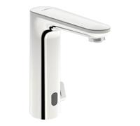 HANSA Hansa Robinet lavabo infrarouge HANSAELECTRA Alimentation secteur, sans garniture, bec 124 mm, chrome Quantité:1