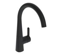 HANSA Hansa Robinet mitigeur évier HANSADESIGNO Style commande latérale, bec 219 mm, noir mat Quantité:1