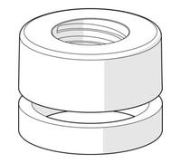 Hansa rosace complète chromé Compact 59913432
