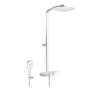 HANSA Hansa Thermostat de douche HANSAEMOTION AP, 3 jets, verre, chrome/blanc Quantité:1