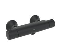 Hansa Hansamicra Mitigeur de douche, dÃ©bit Ã©co, avec dispositif de sÃ©curitÃ©, 58150171, Coloris: noir mat - 5815017133