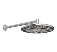 HANSA Hansa HANSAAURELIA Pomme de douche murale, 1 trou, acier brossé Quantité:1
