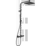 HANSA HANSAAURELIA Mitigeur de douche à effet pluie, 1 jet, 4719911333, Couleur: Noir mat