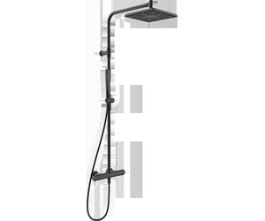 HANSA HANSAAURELIA Mitigeur de douche à effet pluie, 1 jet, 4719911333, Couleur: Noir mat